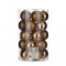 Набор пластиковых шаров Рокси 80 мм., 25 шт., бронзовый, House of seasons (84686) 