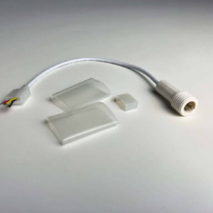 Комплект для подключения светодиодной ленты Комета, белый провод, TeamProf (TPF-CС-K2-24-W)