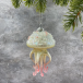 Елочное стеклянное украшение Медуза голубая 10 см., Christmas DeLuxe (87903)