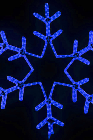 Светодиодная фигура Снежинка Путеводная Звезда 80 cм., синий, IP54, LTC (LC-13057)
