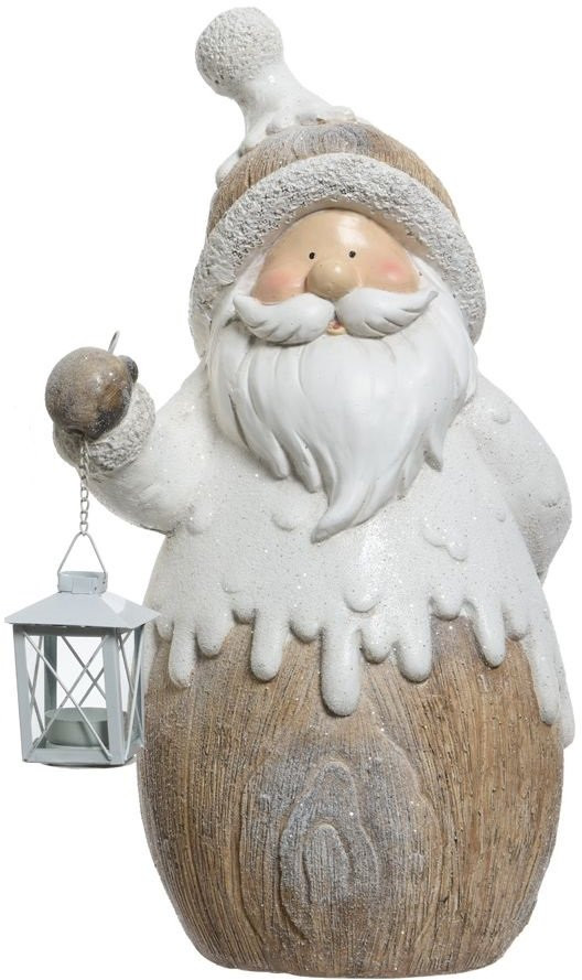 Декоративная фигура Дед Мороз с фонариком 19*28*51 см, Kaemingk (535629/2)