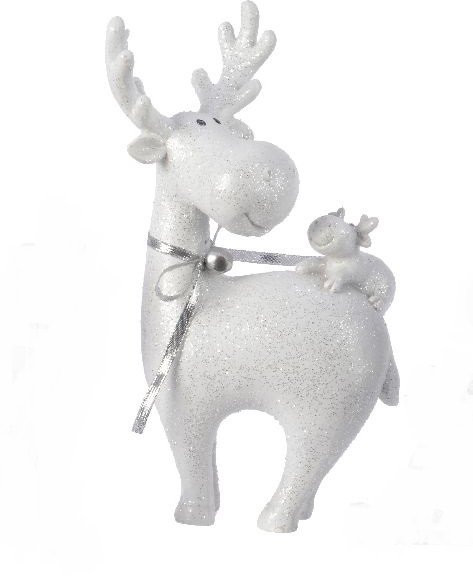 Керамическое украшение Счастливое семейство - Лосенок на спине 7*13*14 см, Kaemingk (530222/2)