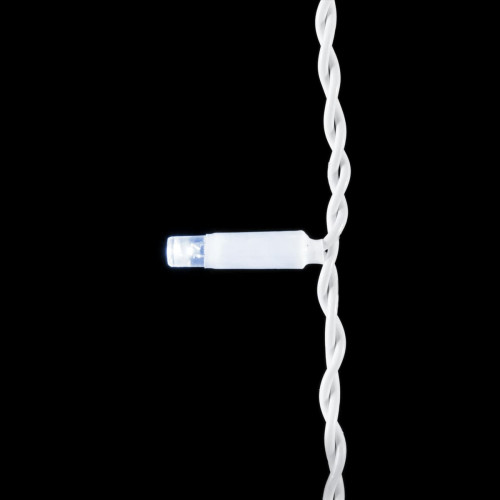  Светодиодная бахрома с колпачком 3,2 x 0,9 м белая 220В, 180 LED, провод белый ПВХ, IP65 (PIL180CAP-8-2W) в Санкт-Петербурге