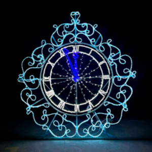 Светодиодная инсталляция Часы 2D 250 см., Сад Радости (SR216)