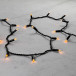 Светодиодная гирлянда с колпачком 100 желтых LED ламп 10 м., 24В., черный провод ПВХ, IP65, LTC (PST100CAP-11-1Y)