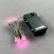 Светодиодная гирлянда 10 м., 3 батарейки типа D 4.5V, 100 LED ламп светло розового цвета, таймер, прозрачный провод, LTC (EST100-4W10-8BP) в Санкт-Петербурге
