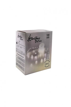 Гирлянда Капли 150 теплых белых макро ламп, 1500 см., 8 режимов, Christmas DeLuxe (87633)