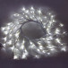 Светодиодная флористика Венок с листьями, 220V, 80 холодных белых LED ламп, белый провод, Beauty Led (WS-08091001)