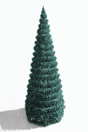 Уличная елка Евро-2 изумрудная 12 м., каркасная, ПВХ, Green Trees (GT12EVPVCBL)
