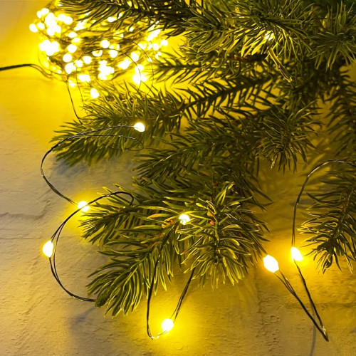 Гирлянда Капли 150 макро ламп цвета шампань, 1500 см., 8 режимов, Christmas DeLuxe (87760) в Санкт-Петербурге