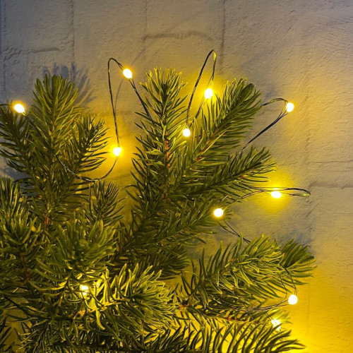 Гирлянда Капли 150 макро ламп цвета шампань, 1500 см., 8 режимов, Christmas DeLuxe (87760) в Санкт-Петербурге