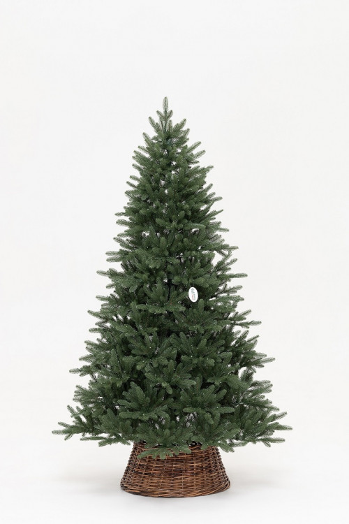 Искусственная елка Никольская 210 см., 100% литая хвоя, 450 теплых белых Led ламп, ЕлкиТорг (68210)