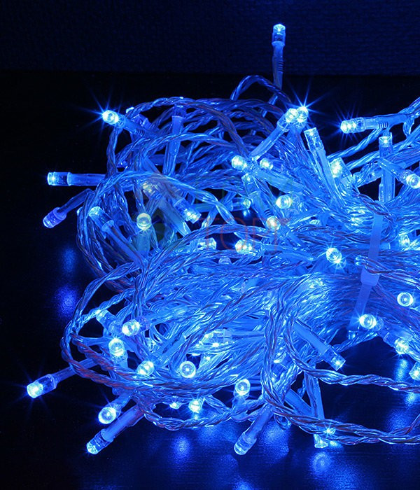 Комплект гирлянды на деревья с контроллером 60 м., 3 луча по 20 м, 600 LED ламп синего цвета, Beauty Led (KDD600C-10-1B) в Белгороде