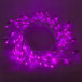 Светодиодная флористика Венок с листьями, 220V, 80 фиолетовых LED ламп, белый провод, Beauty Led (WS-08091002)