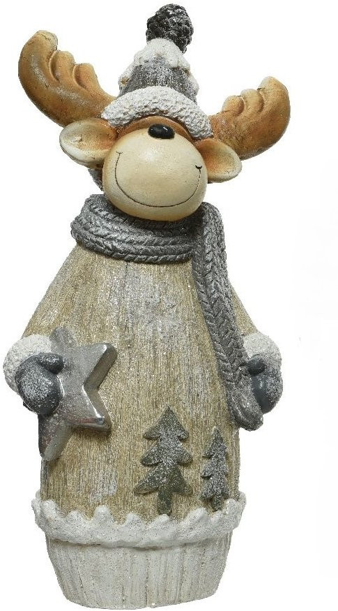 Керамическая фигура Лось с шарфом 21*28*57 см, Kaemingk (530099/1)  