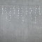  Светодиодная бахрома с колпачком 4,9 x 0,5 м белая 220В, 200 LED, провод прозрачный ПВХ, IP65 (PIL200CAP-10-2W)