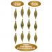 Набор винтажных сосулек Саламандра 15 см., золото, пластик, 12 шт., Christmas DeLuxe (89292) в Санкт-Петербурге