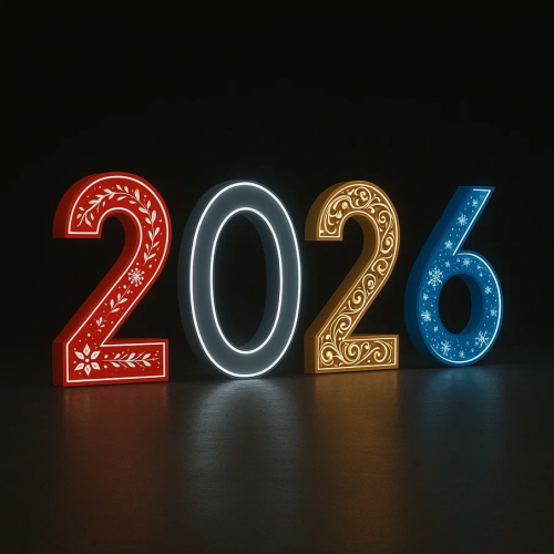 Светодиодные цифры &quot;2026&quot; 200 см., Сад Радости (SR021) в Шахты