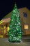 Комплект гирлянд Цветной каскад для елей высотой 4 м., белый, 2Х200 Вт., 2400 LED, Green Trees (KaskadW4)