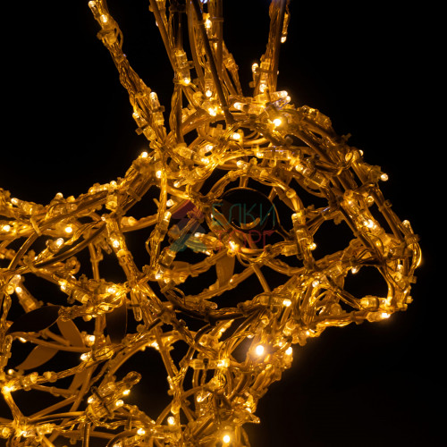 Светодиодная фигура Заяц золотой Premium 0,93 м., Conso (OL330)