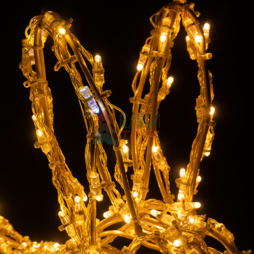 Светодиодная фигура Заяц золотой Premium 0,93 м., Conso (OL330)