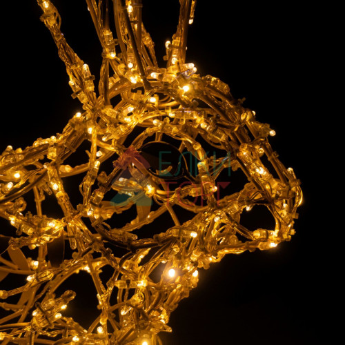 Светодиодная фигура Заяц золотой Premium 0,93 м., Conso (OL330)