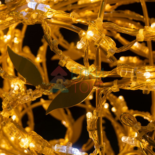 Светодиодная фигура Заяц золотой Premium 0,93 м., Conso (OL330)