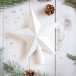 Макушка звезда Белоснежная 22х22 см., белый, Зимнее Волшебство (2371323)            