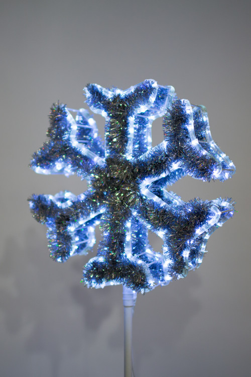 Макушка Снежинка Стандарт 75 см. для елей высотой от 6 до 8 м., белая, Green Trees (sn-75white) в Санкт-Петербурге