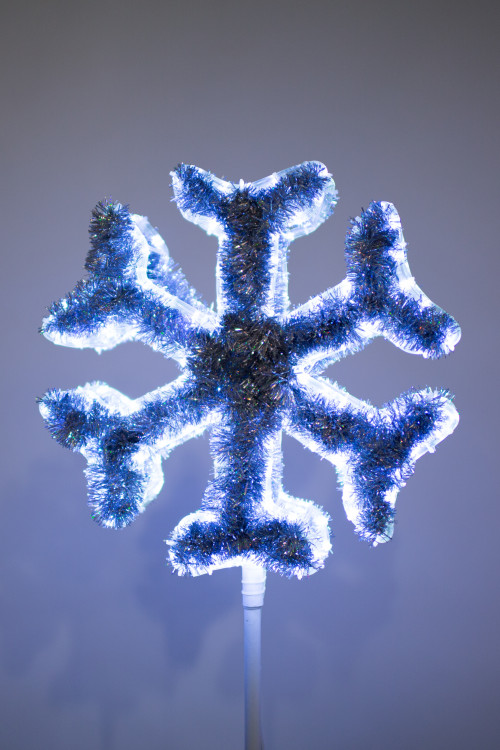 Макушка Снежинка Стандарт 75 см. для елей высотой от 6 до 8 м., белая, Green Trees (sn-75white) в Санкт-Петербурге