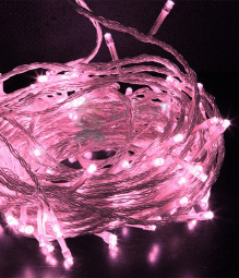 Комплект гирлянды на деревья с контроллером 60 м., 3 луча по 20 м, 600 LED ламп светло розового цвета, Beauty Led (KDD600C-10-1BP)