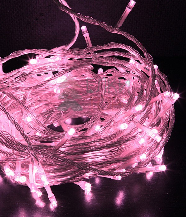 Комплект гирлянды на деревья с контроллером 60 м., 3 луча по 20 м, 600 LED ламп светло розового цвета, Beauty Led (KDD600C-10-1BP) в Уфе