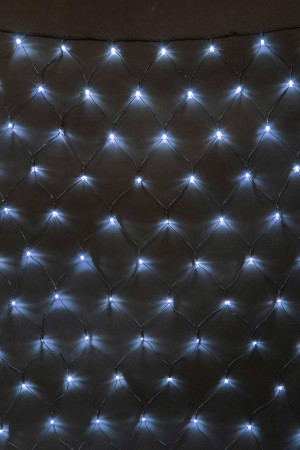 Светодиодная сетка 2*2 м., 24V, 256 холодных белых LED ламп, черный ПВХ, LTC (NTL256M-11-1W)
