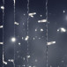 Светодиодный занавес 1000 холодных белых LED ламп, 2*6 м., статика, белый провод ПВХ, Teamprof (TPF-C2*6-CW/W)