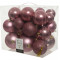 Набор пластиковых шаров Эллада 26 шт., бархатно-розовый, Kaemingk (020605)