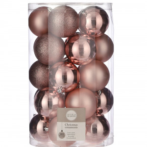 Набор пластиковых шаров Рокси 80 мм., 25 шт., нежно-розовый, House of seasons (84698) 