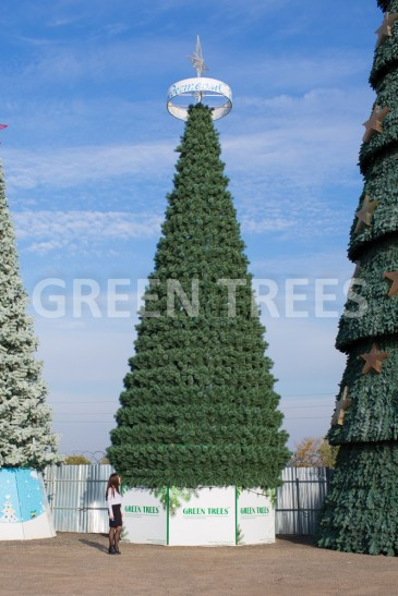 Уличная сосна Уральская зеленая 18 м., каркасная, Леска, Green Trees (GT18URLES)