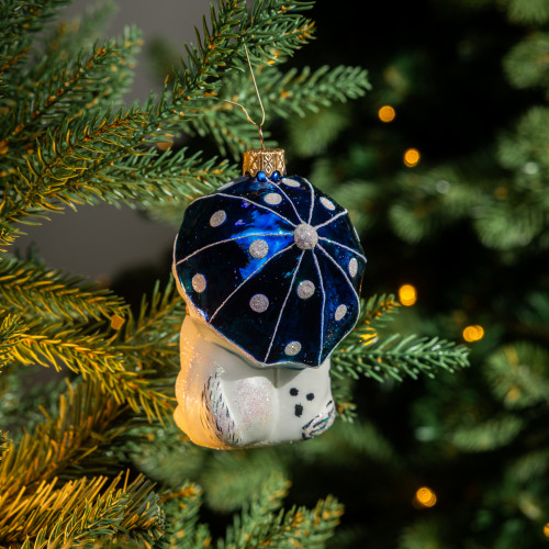 Елочное украшение Собака и Кот, стекло, 12 см., 1 шт., Витус (А274)