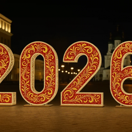 Светодиодные цифры &quot;2026&quot; 200 см., Сад Радости (SR022) в Шахты