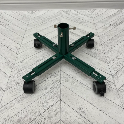 Подставка для елки металлическая на колесиках 42-59 см., Christmas DeLuxe (89818)