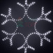Светодиодная фигура Снежинка Ажурная 80 см., холодное свечение, IP54, LTC (LC-13033)