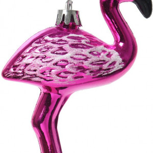Елочное украшение Фламинго 3*8*11 см, пластик, Kaemingk (027667)