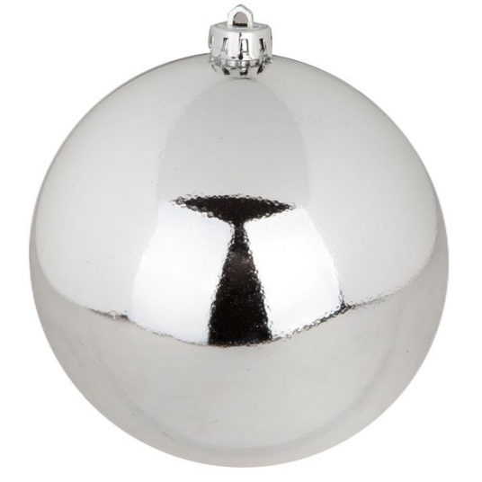 Пластиковый шар 120 мм., серебро глянец., 1 шт., Snowmen (ЕК0433) купить в  Москве в интернет-магазине ЕлкиТорг