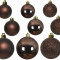 Набор пластиковых шаров Эллада 26 шт., темно-коричневый, Kaemingk (020614)