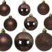 Набор пластиковых шаров Эллада 26 шт., темно-коричневый, Kaemingk (020614)
