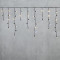  Светодиодная бахрома с колпачком 3,1*0,5 м., 120 теплых белых LED ламп, мерцание, черный провод ПВХ, IP65, LTC (PIL120BLWCAP-11-2WW)