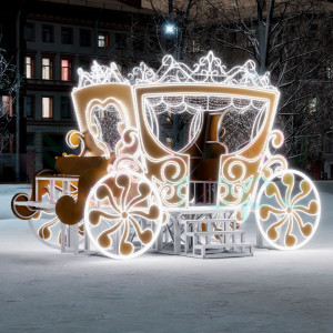 Светодиодная фотозона Золотая Карета 3.4 м., Conso (3DGR327)