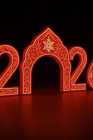 Светодиодные цифры &quot;2026&quot; 200 см., Сад Радости (SR023)