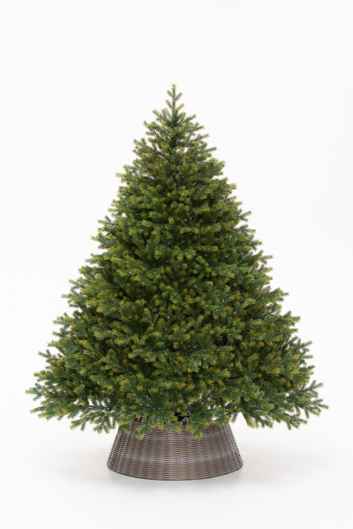 Искусственная елка Эрмитажная 240 см., теплых белых микро LED ламп, 100% литая хвоя, ЕлкиТорг (95240)