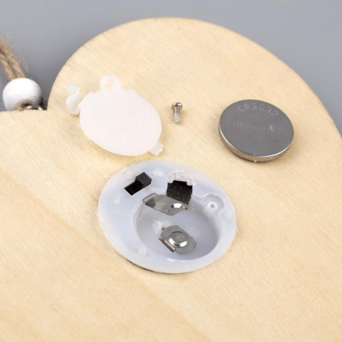 Ёлочная игрушка Сердце в снежинках 13*1 см., от батареек, свечение тёплое белое, Luazon Lighting (4357366) в Санкт-Петербурге